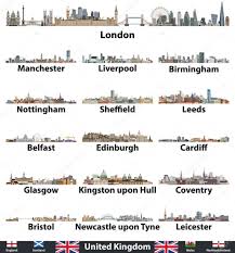 What things are associated with england and britain? United Kingdom Largest Cities Skylines Vector Set Flags Of United Kingdom England Scotland Wales And Northern Ireland 229261828 Larastock