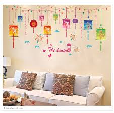 pvc chinese new year wall decor colored