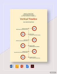vertical timeline template