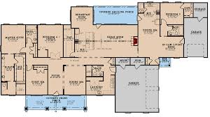 Multi Generational Ranch Home Plan With