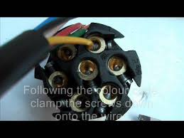 Ford 7 pin round trailer plug wiring diagram round pin. How To Wire A 7 Pin Trailer Plug Youtube