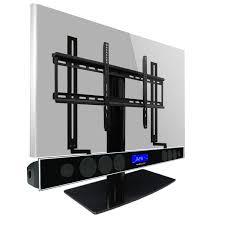 Ideal in situations where your tv is much thinner than the depth of your soundbar like the examples below. Universal Tv Stand Kit With Bluetooth Soundbar And Soundbar Mount Av Express