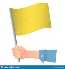 Gelbe Flagge stock abbildung. Illustration von ikone - 147869373