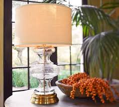 Jasmine Clear Glass Table Lamp Base
