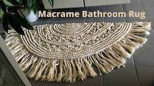 macrame bathroom rug macrame mandala