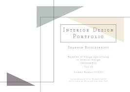 interior design portfolio a3
