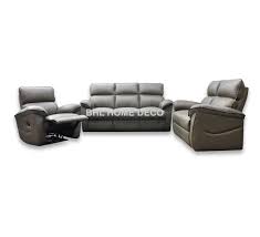 recliner half leather sofa n9710