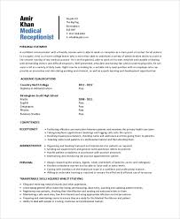 Sample Receptionist Resume 6 Examples In Pdf