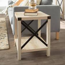White And Oak End Tables Hot 51