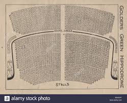 Golders Green Hippodrome Vintage Seating Plan London