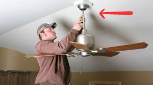 how to remove hton bay ceiling fan