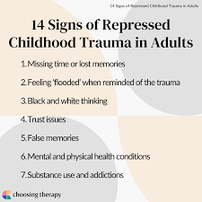 14 signs of repressed childhood trauma
