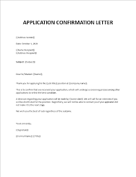 sle of confirmation letter