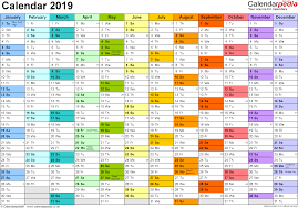 Excel Calendar 2019 Uk 16 Printable Templates Xlsx Free