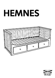 hemnes daybed frame with 3 drawers