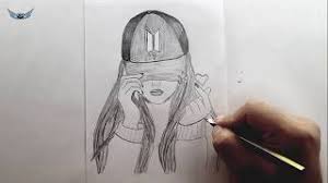 En guzel s harfi cizimi ~ boyama fikirleri. Bts Sapkali Kiz Cizimi Karakalem Cizimi Drawing Of A Girl With Bts Cap Youtube