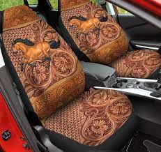 Leather Embossed Car Seat Covers