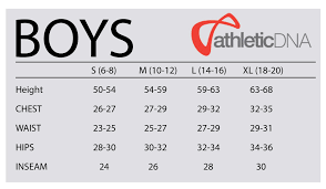 Athletic Dna Boys Size Chart Midwest Sports Tennis