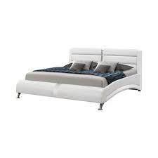 jeremaine queen upholstered bed white