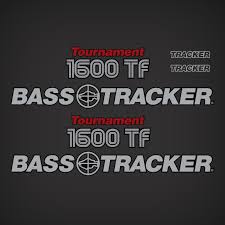 Bass Tracker Tournament 1600 Tf Boat Decal Set