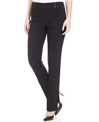 Regular And Short Length Studded Pull On Tummy Control Pants Created For Macys