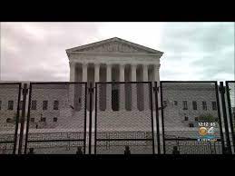 Fencing Goes Up Around US Supreme Court - YouTube
