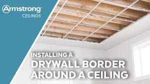 installing a drywall border around a