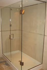 steel custom frameless glass shower