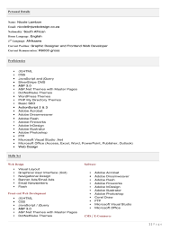        Glamorous Cv Format Example Examples Of Resumes    