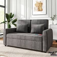 2 Seater Corner Sofa Grey Fabric Sofa