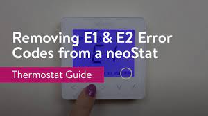 e2 error codes from a nu heat neostat