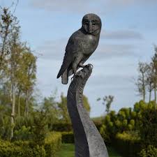 Outdoor Owl Statue Garden Decor