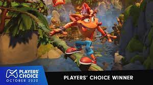The best crash bandicoot game and the most loved by fans the world of video games has a wide variety of characters that have managed to gain a special place in the hearts of the players. Players Choice Crash Bandicoot 4 It S About Time Voted October S Best New Game Playstation Blog