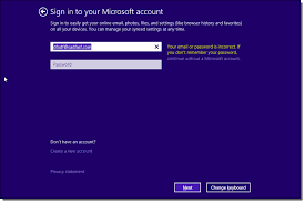 install windows 10 with a local account