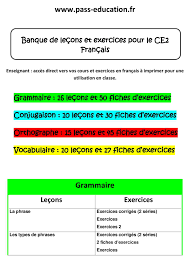 Calaméo - CE2 Français - Banque de leçons et exercices