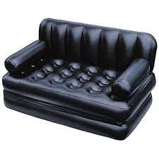 Leather Black Air Sofa Cum Bed At Rs