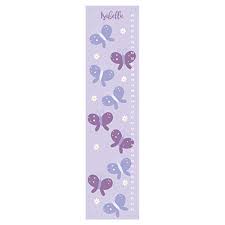 Amazon Com Butterfly Personalized Growth Chart In Pink And
