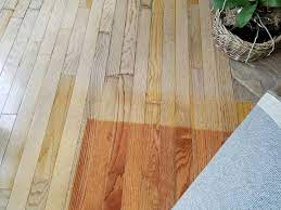 fixing faded wood floors clean recoat