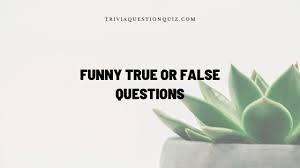 Aug 03, 2019 · 58% of people fail this common sense challenge. 100 Funny True Or False Questions You Didn T Know Trivia Qq