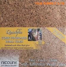 4 Quickfix Nicoline Cork Wall Tiles