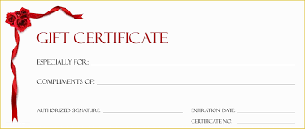 Free Printable Gift Certificate Template Pages Christmas