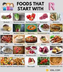 111 tasty foods that start with r with