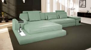 Green Leather Sofa