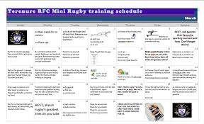 mini rugby training schedule terenure