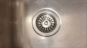 how to clean a stained sink strainer
