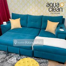 sillón sofá cama tela aquaclean daytona