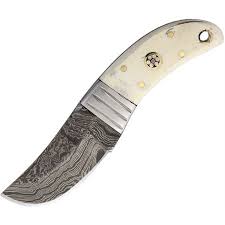 Since this is going to be a knife, we need some decent (if not good) steel. Old Forge 037 Stubby Skinner Damascusstandard Edge Damascus Clip Point Blade Bone Handles Knife Country Usa