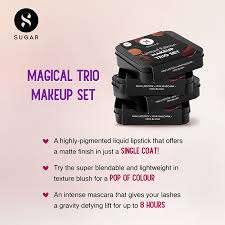 sugar cosmetics magical trio makeup set