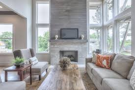 75 Medium Tone Wood Floor Living Room