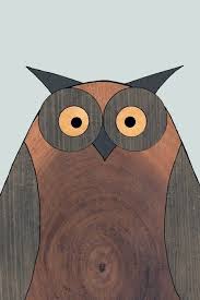 Owl Decor Wood Art Western Screech Owl